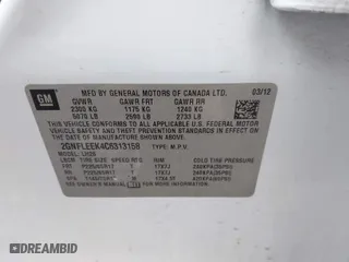 2012 Chevrolet Equinox LT w/1LT with VIN 2GNFLEEK4C6313158, listed as a IAAI auction lot 41568155 with 203,177 mi miles. Bid and sale history available at carsss.com. Image 9.