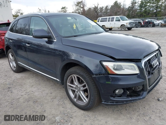 2013 Audi Q5 Premium Plus with VIN WA1LFAFP1DA017972, listed as a IAAI auction lot 42042454 with 129,637 mi miles. Bid and sale history available at carsss.com. Image 1.