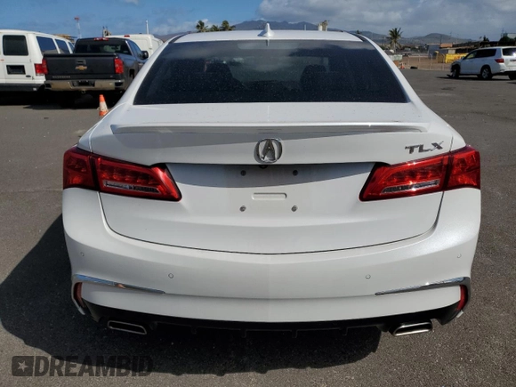2019 Acura TLX Advance with VIN 19UUB2F80KA009509, listed as a Copart auction lot 48239715 with 44,567 mi miles and Salvage title. Bid and sale history available at DreamBid. Image 6.