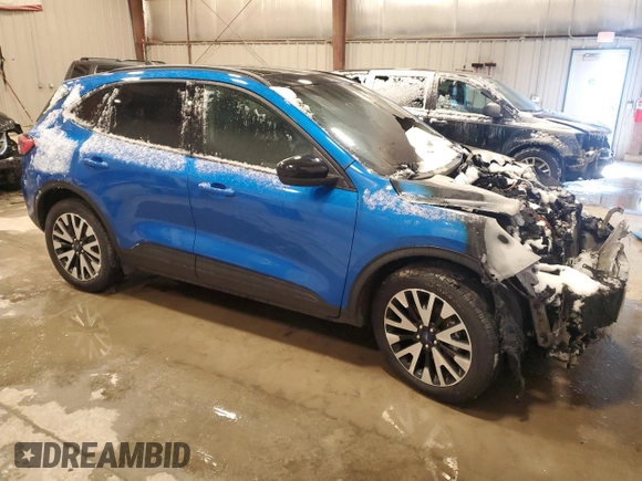 2020 Ford Escape SE Sport Hybrid with VIN 1FMCU9BZ3LUC25359, listed as a Copart auction lot 47281765 with Not Provided miles and Salvage Title. Bid and sale history available at DreamBid. Image 4.