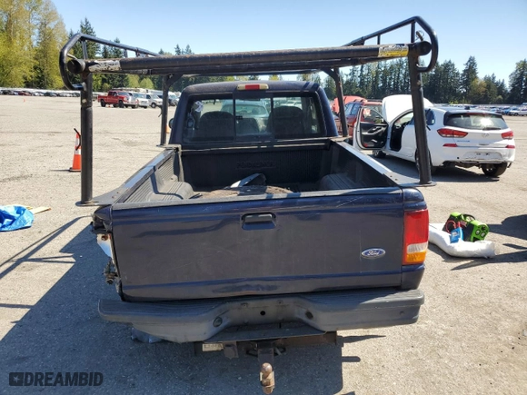 1993 Ford Ranger Splash with VIN 1FTDR15X4PPB62590, listed as a Copart auction lot 53734705 with 92,992 mi miles and Salvage Title. Bid and sale history available at carsss.com. Image 6.