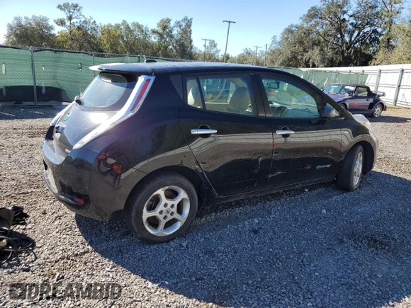 2011 Nissan LEAF SL with VIN JN1AZ0CP7BT007227, listed as a Copart auction lot 81894884 with 0 mi miles and Clean Title. Bid and sale history available at carsss.com. Image 3.