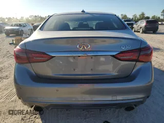 2021 Infiniti Q50 Signature Edition with VIN JN1EV7CP8MM702951, listed as a Copart auction lot 80562724 with 65,016 mi miles and Salvage title. Bid and sale history available at DreamBid. Image 6.
