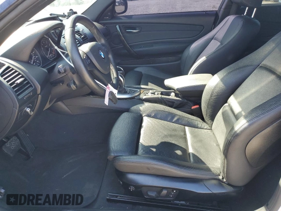 2012 BMW 1 Series 135i with VIN WBAUC9C50CVM12704, listed as a Copart auction lot 53091505 with 81,052 mi miles and Salvage title. Bid and sale history available at DreamBid. Image 7.