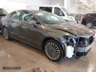 2018 Ford Fusion Titanium with VIN 3FA6P0D91JR233519, listed as a IAAI auction lot 41364145 with 122,784 mi miles. Bid and sale history available at carsss.com. Image 1.
