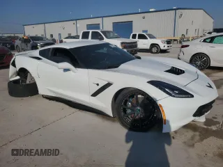 2017 Chevrolet Corvette 1LT with VIN 1G1YB2D75H5113871, listed as a Copart auction lot 73677114 with 0 mi miles and Salvage Title. Bid and sale history available at carsss.com. Image 4.