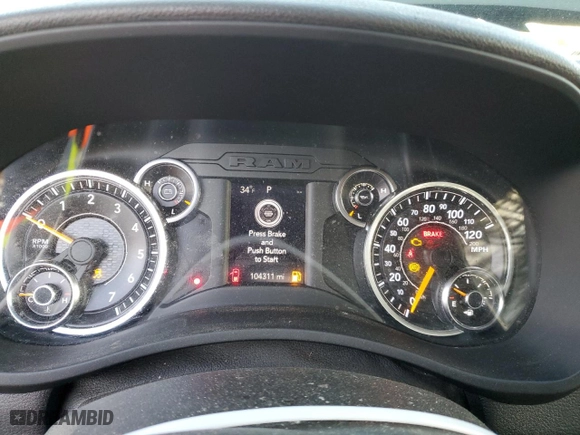 2019 Ram 2500 Tradesman with VIN 3C6MR5AJXKG553806, listed as a Copart auction lot 85029804 with 104,311 mi miles and Salvage Title. Bid and sale history available at carsss.com. Image 9.