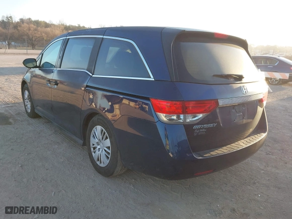2014 Honda Odyssey LX with VIN 5FNRL5H27EB060223, listed as a IAAI auction lot 41771269 with 156,169 mi miles. Bid and sale history available at carsss.com. Image 3.