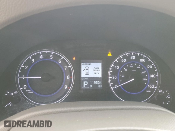 2012 Infiniti G37 x with VIN JN1CV6AR0CM975080, listed as a Copart auction lot 87237924 with 119,504 mi miles and Clean Title. Bid and sale history available at DreamBid. Image 9.