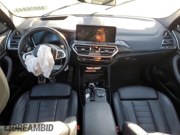 2023 BMW X3 M40i with VIN 5UX83DP08P9N63373, listed as a Copart auction lot 88806845 with 24,155 mi miles and Salvage Title. Bid and sale history available at DreamBid. Image 8.