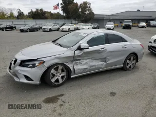2015 Mercedes-Benz CLA 250 with VIN WDDSJ4EB6FN271458, listed as a Copart auction lot 54273075 with 70,423 mi miles and Salvage Title. Bid and sale history available at DreamBid. Image 1.
