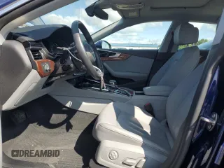 2022 Audi A5 Sportback Premium with VIN WAUABCF50NA011789, listed as a Copart auction lot 66949894 with 22,973 mi miles and Salvage Title. Bid and sale history available at carsss.com. Image 7.