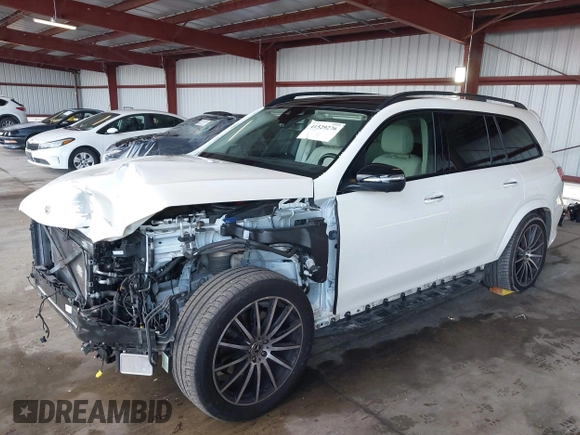 2022 Mercedes-Benz GLS with VIN 4JGFF5KE4NA793413, listed as a IAAI auction lot 41529276 with 29,692 mi miles. Bid and sale history available at carsss.com. Image 2.
