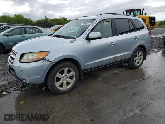 2007 Hyundai Santa Fe SE with VIN 5NMSH73E07H040588, listed as a Copart auction lot 56698875 with 177,099 mi miles and Salvage title. Bid and sale history available at DreamBid. Image 1.