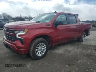 2024 Chevrolet Silverado 1500 RST with VIN 1GCUDEE82RZ258398, listed as a Copart auction lot 52103005 with 12,953 mi miles and Salvage Title. Bid and sale history available at carsss.com. Image 1.