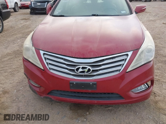 2013 Hyundai Azera with VIN KMHFG4JG0DA222882, listed as a IAAI auction lot 41869825 with 170,566 mi miles and . Bid and sale history available at DreamBid. Image 6.