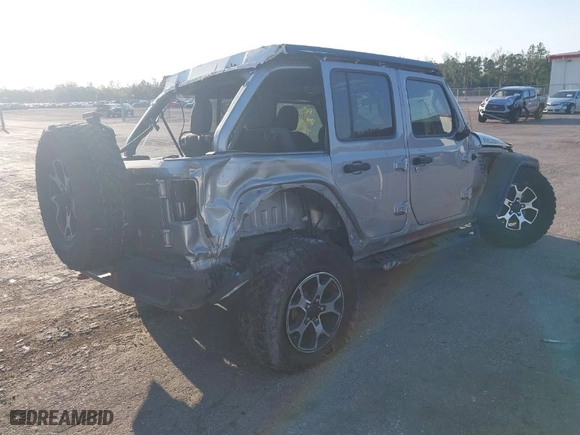 2020 Jeep Wrangler Unlimited Rubicon with VIN 1C4HJXFN1LW114022, listed as a IAAI auction lot 41760099 with 87,622 mi miles. Bid and sale history available at carsss.com. Image 4.