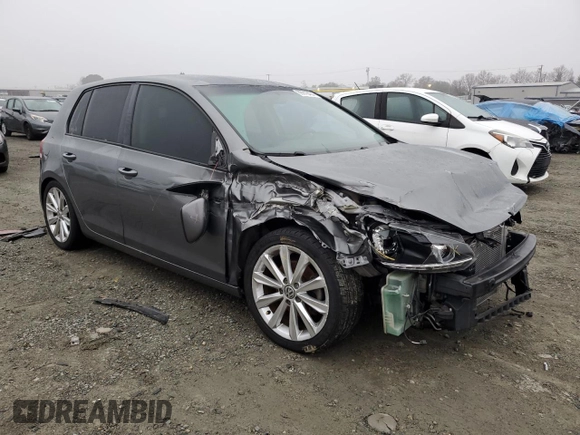 2012 Volkswagen Golf TDI with VIN WVWNM7AJ0CW151741, listed as a Copart auction lot 86018434 with 124,794 mi miles and Clean title. Bid and sale history available at DreamBid. Image 4.