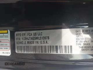 2021 Jeep Gladiator Willys с VIN 1C6HJTAG5ML513978, выставлен на аукционе IAAI как лот 42298998 с пробегом 33 497 миль миль и . История ставок и продаж доступна на DreamBid. Изображение 9.