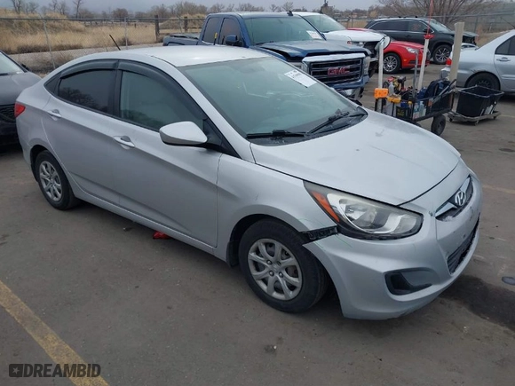 2012 Hyundai Accent GLS with VIN KMHCT4AE7CU181676, listed as a IAAI auction lot 41539969 with 161,419 mi miles. Bid and sale history available at carsss.com. Image 1.