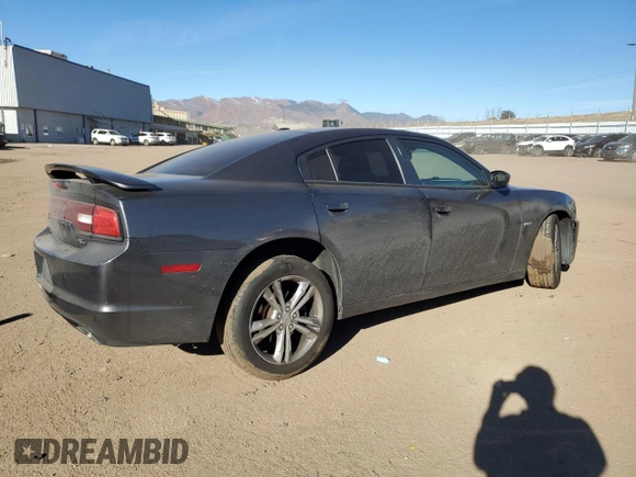 2013 Dodge Charger RT with VIN 2C3CDXDT0DH681586, listed as a Copart auction lot 83339764 with 120,882 mi miles and Salvage Title. Bid and sale history available at carsss.com. Image 3.