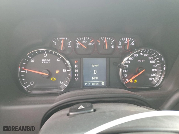 2016 Chevrolet Tahoe Commercial with VIN 1GNSKFEC6GR335043, listed as a Copart auction lot 42378045 with 114,690 mi miles and Salvage Title. Bid and sale history available at carsss.com. Image 9.