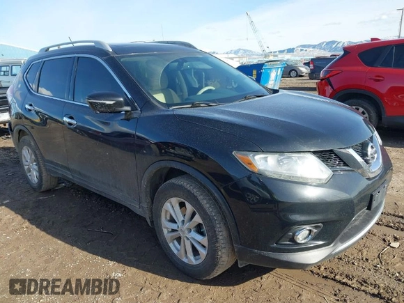 2015 Nissan Rogue SL with VIN 5N1AT2MV6FC834127, listed as a IAAI auction lot 41686500 with 156,810 mi miles and . Bid and sale history available at carsss.com. Image 1.