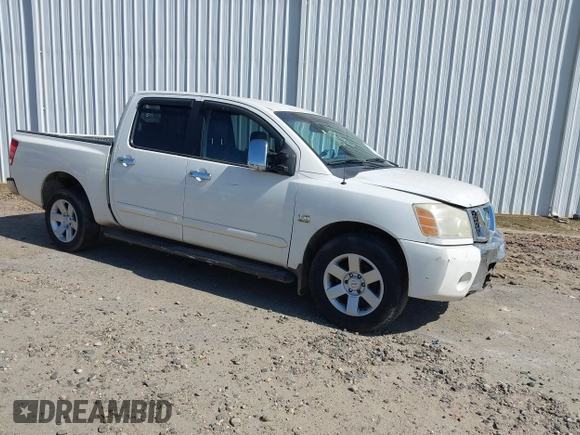 2004 Nissan Titan LE with VIN 1N6AA07AX4N534127, listed as a IAAI auction lot 42048092 with Not Provided miles. Bid and sale history available at carsss.com. Image 1.