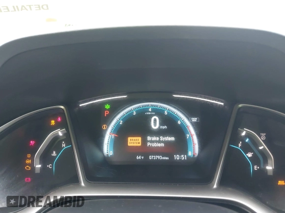 2017 Honda Civic EX-L z VIN 19XFC1F77HE026030, wystawiony jako IAAI lot #42112898 z przebiegiem 73 793 mil mil oraz . Historia ofert i sprzedaży dostępna na DreamBid. Obrazek 7.
