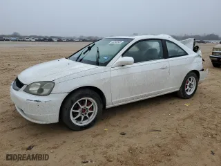 2001 Honda Civic EX with VIN 1HGEM22901L101526, listed as a Copart auction lot 43346935 with 240,594 mi miles and Salvage Title. Bid and sale history available at carsss.com. Image 1.