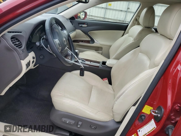 2012 Lexus IS 350 z VIN JTHCE5C26C5002981, wystawiony jako Copart lot #58119135 z przebiegiem Nie podano mil oraz Szkoda całkowita • Salvage title. Historia ofert i sprzedaży dostępna na DreamBid. Obrazek 7.