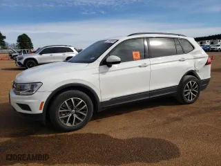 2021 Volkswagen Tiguan S with VIN 3VV1B7AX3MM045392, listed as a Copart auction lot 47685095 with 36,369 mi miles and Salvage Title. Bid and sale history available at carsss.com. Image 1.