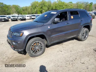 2018 Jeep Grand Cherokee Trailhawk with VIN 1C4RJFLG3JC411053, listed as a Copart auction lot 52576495 with 107,436 mi miles and Salvage title. Bid and sale history available at DreamBid. Image 1.