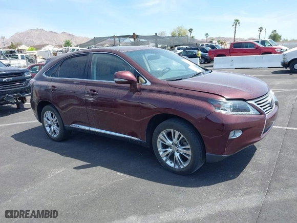 2013 Lexus RX 450h with VIN JTJZB1BA1D2006927, listed as a IAAI auction lot 42051023 with 42,019 mi miles. Bid and sale history available at carsss.com. Image 1.