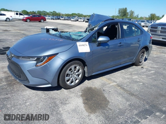 2021 Toyota Corolla LE with VIN JTDEPMAE6MJ118797, listed as a IAAI auction lot 41698276 with 52,673 mi miles. Bid and sale history available at carsss.com. Image 18.