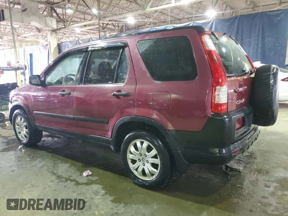 2006 Honda CR-V EX with VIN SHSRD78836U438836, listed as a Copart auction lot 51596795 with 186,974 mi miles and Salvage Title. Bid and sale history available at carsss.com. Image 2.