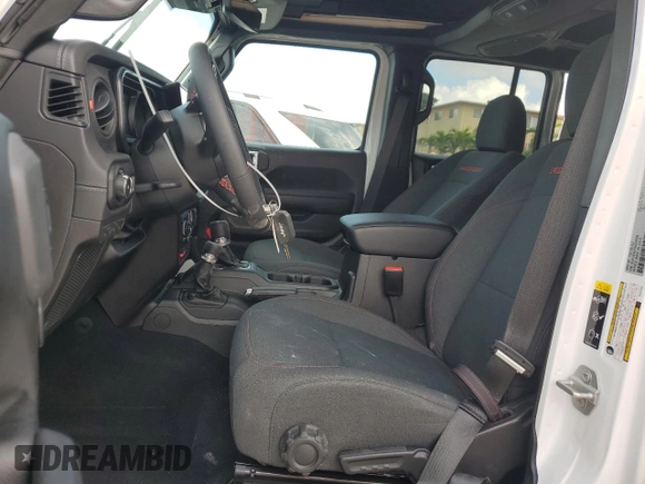 2024 Jeep Wrangler Rubicon with VIN 1C4PJXFG7RW247535, listed as a Copart auction lot 41755145 with 2,072 mi miles and Salvage title. Bid and sale history available at DreamBid. Image 7.