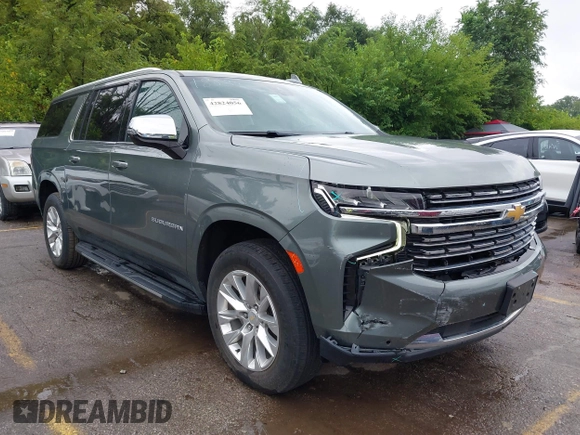 2023 Chevrolet Suburban Premier with VIN 1GNSKFKD4PR362478, listed as a IAAI auction lot 42824056 with Not provided miles and . Bid and sale history available at DreamBid. Image 1.