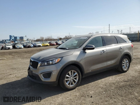 2016 Kia Sorento LX with VIN 5XYPGDA51GG131048, listed as a Copart auction lot 48734345 with 92,032 mi miles and Salvage Title. Bid and sale history available at carsss.com. Image 1.