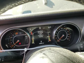 2021 Jeep Wrangler Unlimited Sahara High Altitude with VIN 1C4HJXEN0MW506203, listed as a Copart auction lot 76862614 with 44,558 mi miles and Salvage title. Bid and sale history available at DreamBid. Image 9.