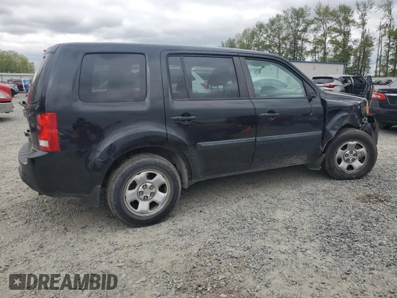 2014 Honda Pilot LX with VIN 5FNYF4H25EB030005, listed as a Copart auction lot 54799505 with 225,778 mi miles and Salvage Title. Bid and sale history available at DreamBid. Image 3.