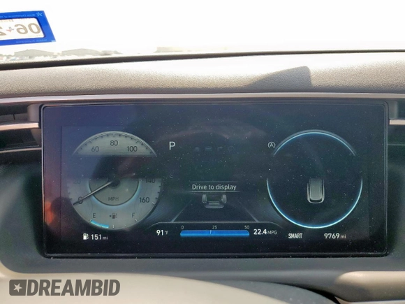 2023 Hyundai Tucson Limited with VIN 5NMJE3AE0PH280059, listed as a Copart auction lot 58446985 with 9,769 mi miles and Salvage title. Bid and sale history available at DreamBid. Image 9.