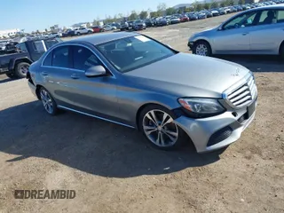 2015 Mercedes-Benz C-Class C 300 with VIN 55SWF4JB7FU049897, listed as a IAAI auction lot 41795671 with 137,194 mi miles. Bid and sale history available at carsss.com. Image 1.