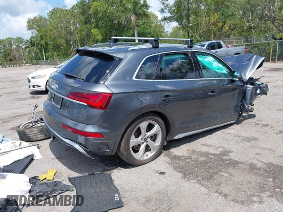 2023 Audi Q5 S line Premium Plus с VIN WA1EAAFY1P2088376, выставлен на аукционе IAAI как лот 42190489 с пробегом 14 067 миль миль и . История ставок и продаж доступна на DreamBid. Изображение 4.