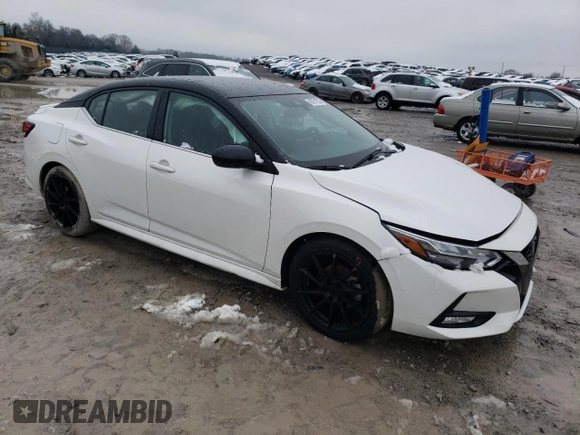 2022 Nissan Sentra SR with VIN 3N1AB8DV3NY285294, listed as a Copart auction lot 45751725 with 45,356 mi miles and Salvage Title. Bid and sale history available at carsss.com. Image 4.