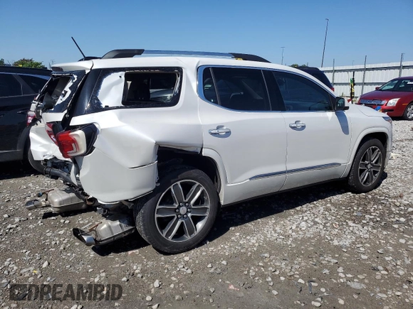 2017 GMC Acadia Denali with VIN 1GKKNPLS0HZ201666, listed as a Copart auction lot 58371465 with 139,364 mi miles and Salvage title. Bid and sale history available at DreamBid. Image 3.