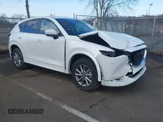 2025 Mazda CX-5 2.5 S Select Package with VIN JM3KFBBL6S0553546, listed as a IAAI auction lot 41485769 with 7,593 mi miles. Bid and sale history available at carsss.com. Image 1.