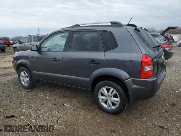2009 Hyundai Tucson GLS with VIN KM8JM12B79U042597, listed as a Copart auction lot 52164465 with 90,943 mi miles and Salvage Title. Bid and sale history available at carsss.com. Image 2.
