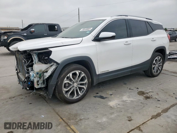 2020 GMC Terrain SLT z VIN 3GKALPEV9LL143470, wystawiony jako Copart lot #58549085 z przebiegiem 79 707 mil mil oraz Szkoda całkowita • Salvage title. Historia ofert i sprzedaży dostępna na DreamBid. Obrazek 1.