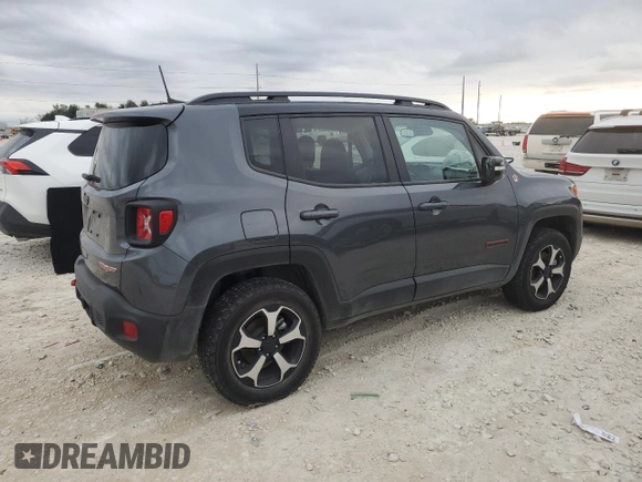 2022 Jeep Renegade Trailhawk with VIN ZACNJDC18NPN71314, listed as a Copart auction lot 85932694 with 29,651 mi miles and Salvage Title. Bid and sale history available at DreamBid. Image 3.